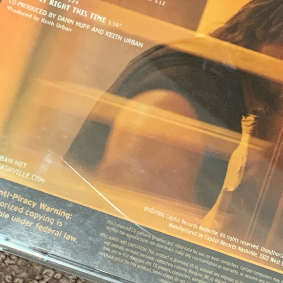 Keith Urban CD (3 for $20) - Picture 3 of 5